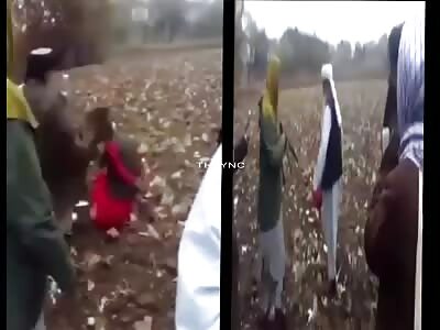 Public execution, by Pakistani mercenaries