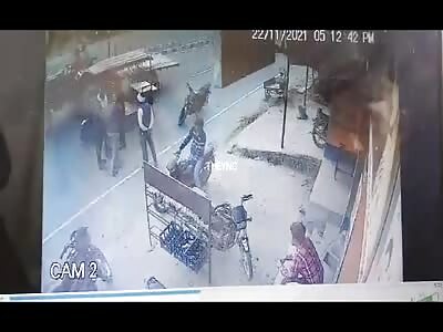 Man doing on the street