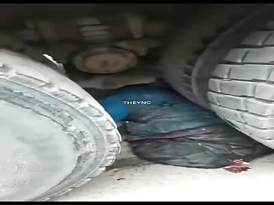 Man dies under truck tires