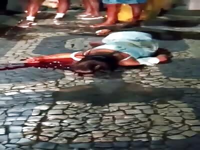 Murdered in front of her son