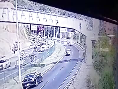 He throws himself off the bridge to die