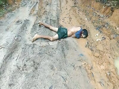 Dead man in the field