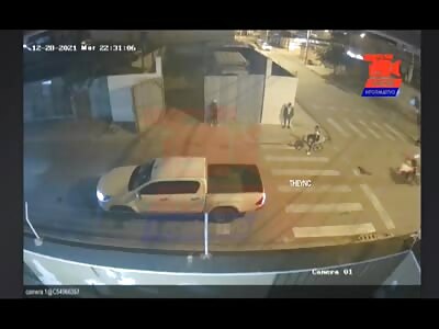 Hitman unloads his weapon