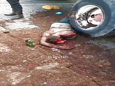 Trucker's helper dies after rollover