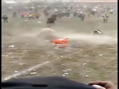 Man attacked by bull