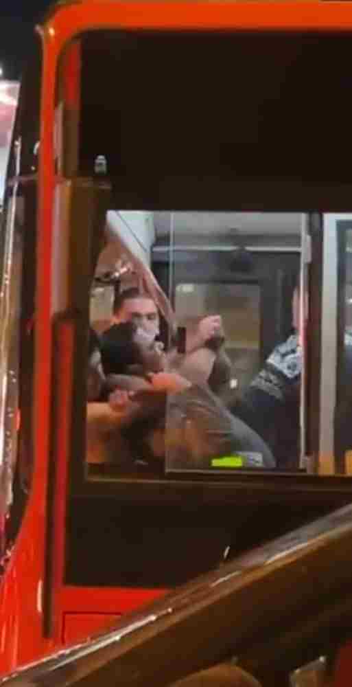 Strangled on the bus