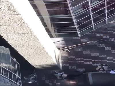 The woman threw herself to her death