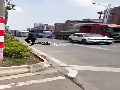 Beautiful young woman met death