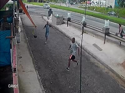 A fight ends very badly