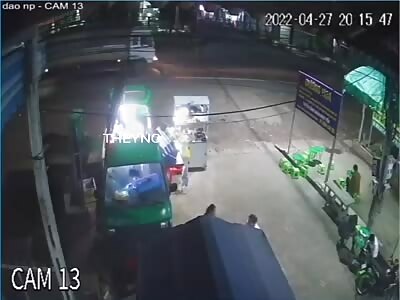 Ouch, straight to the truck tires