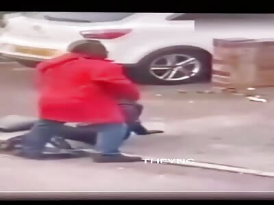 Woman stabbed in broad daylight.