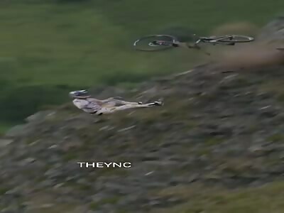 A hard fall on a bike