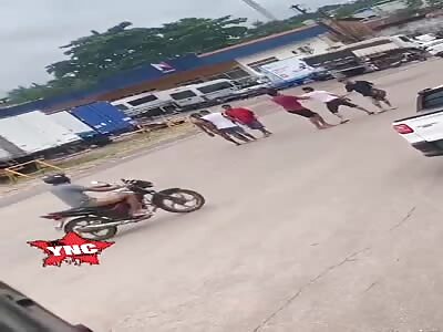 Armed man brutally beaten