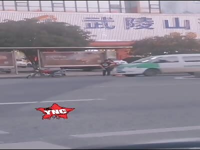 After beating up his girlfriend, he treated her like a rag doll.