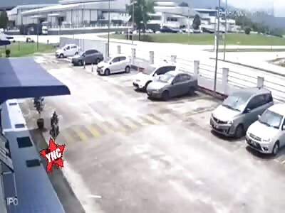 Motorcyclist hit by trailer