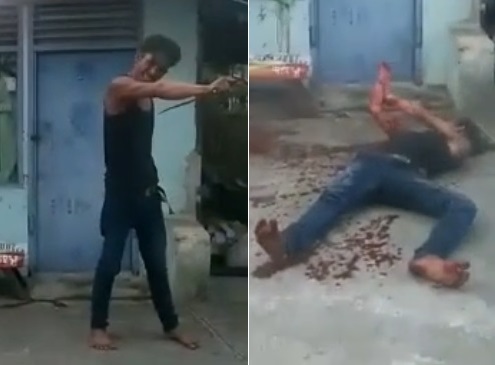 Drunk Fuck Punches Glass and Bleed's to Death