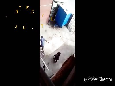 Bricked man in the face for defending his daughter