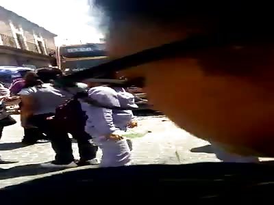 Thus the scenario left by the #ism of a few minutes ago in the first picture of Puebla mexico