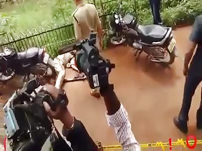 Police killed by suspected assailants in a city in Africa