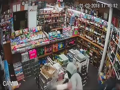 the old man resists the assault and is stabbed