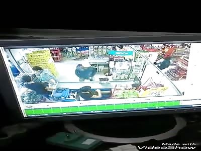 Security guard injured by shot during assault