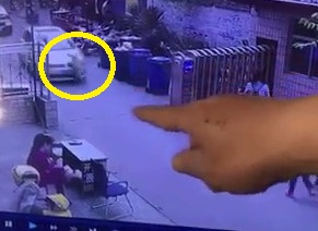 Kid ran over by vehicle