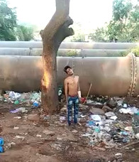 Depressed man committed suicide by hanging himself on a tree