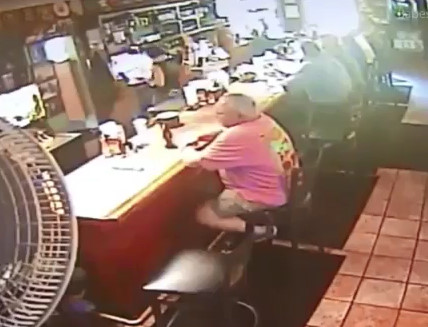 Shocking moment car SMASHES into restaurant