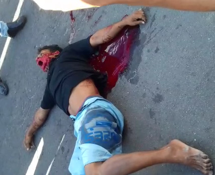 Final Gasping Blood Gurgling Moments After Being Stabbed and beaten