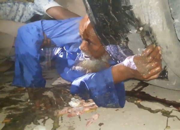 Elderly man crushed under Truck