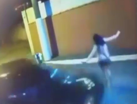 Woman run over by coworker after an discussion