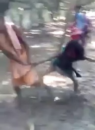 Minor Girl Thief Caught and Beaten  in Village