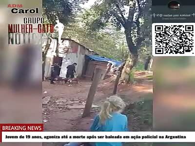 Pretty blonde girl dies in police action