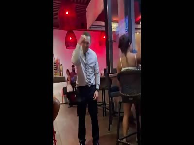 Professional MMA Fighter, Joe Shilling, Knocks Out Small Guy At A Bar.