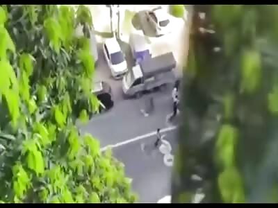 Myanmar Soldiers Run Over Protesters! 