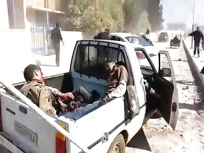 Graphic Aftermath of Bombing Attacks in Syria