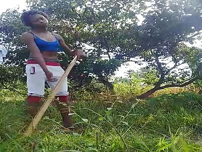 Dude Beaten by a Bitch with a 2x4