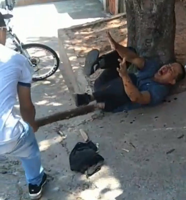 Pervert Exposed His Small Cock in Front of School