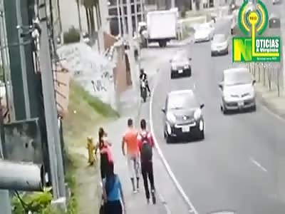 CCTV. Accident