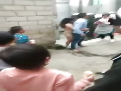 Chinese naked mistress attacked