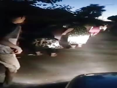 Uzbekistan naked female thief tortured