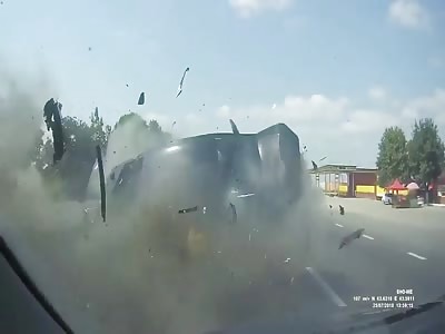 Man dies after nearly getting ejected and crushed by car.