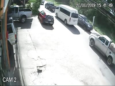 Live Accident Caught on CCTV Footage(23)