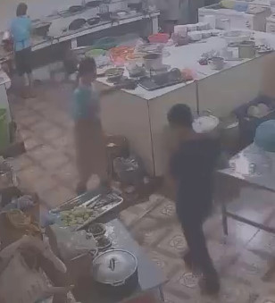 Acid Attack On A Woman Cook