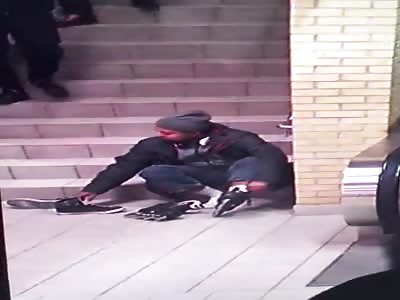 Young punks beat up autistic man in Canada