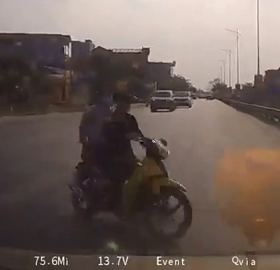 CRASH!..Motorcyclist Should be Watching Where He is .