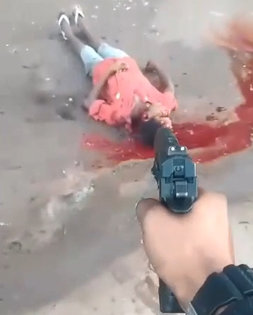 DAMN! Rival Gets Full Head Of Bullets