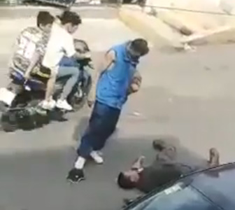 Stomped & Throat Slashed, Bleeding to Death