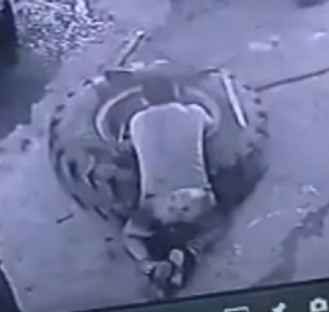 Pumping The Truck Tire Goes Horribly Wrong