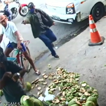 Hitman Quickly Executes Man in Cold Blood {Two Angles}